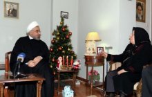 Meeting with families of wartime martyr