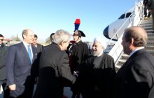 President arrives in Rome