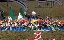 Addressing the immense crowd of demonstrators