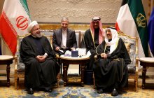 President Rouhani and Emir of Kuwait meet at Kuwait Emir's palace