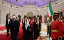 President leaves Kuwait, seen of by the Emir