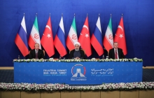 Press conference after tripartite summit of Iran, Russia and Turkey