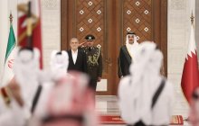 استقبال رسمی امیر قطر از رئیس جمهور