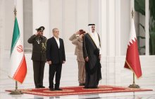 استقبال رسمی «شیخ تمیم بن حمد آل ثانی» از «دکتر پزشکیان»