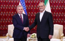 دیدار روسای جمهور ایران و ازبکستان
