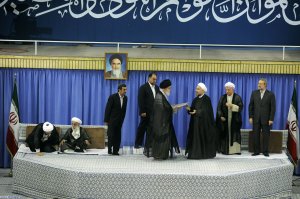 تنفیذ حکم ریاست جمهوری دکتر روحانی از سوی مقام معظم رهبری 