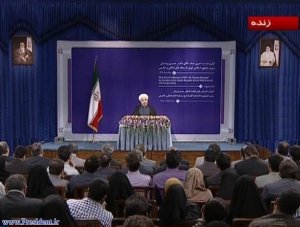 سخنرانی در نخستین نشست خبری با رسانه‌های داخلی و بین‌المللی