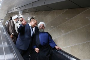 افتتاح بزرگترین خط راه آهن شهری خاورمیانه در تهران با حضور دکتر روحانی 