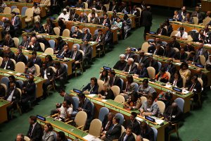 شرکت در مراسم تصویب سند نشست سران توسعه پایدار