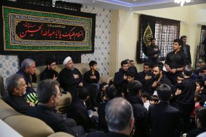 عزاداری رییس جمهوری با نوجوانان و جوانان در مرکز خیریه بهشت امام رضا علیه السلام