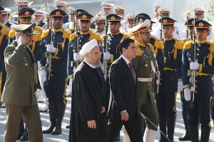 استقبال رسمی دکتر روحانی از رییس‌ جمهوری ترکمنستان