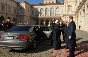 استقبال رسمی رییس‌جمهوری ایتالیا از دکتر روحانی