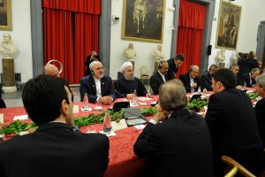 دکتر روحانی در دیدار نخست وزیر ایتالیا