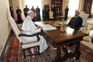 دیدار دکتر روحانی با پاپ فرانسیس و نخست وزیر واتیکان