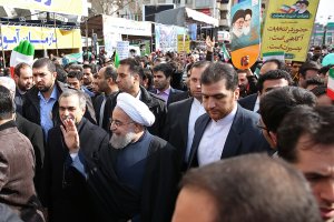 حضور در جمع پرشکوه راهپیمایان 22 بهمن 