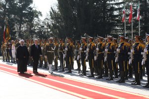 مراسم استقبال رسمی دکتر روحانی از رییس جمهوری کنفدراسیون سوئیس 