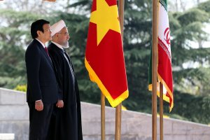 مراسم استقبال رسمی از رییس جمهوری ویتنام