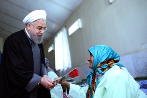 دیدار عیدانه با سالمندان و معلولین مرکز خیریه کامرانی شهرقدس 