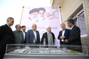 دکتر روحانی از تصفیه خانه ده هزار متر مکعبی جزیره کیش بازدید کرد