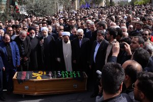 مراسم تشییع و خاکسپاری والده همسر رییس‌جمهوری 