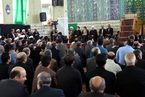 مجلس ترحیم والده همسر دکتر روحانی