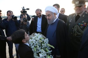 دکتر روحانی وارد آنکارا شد 