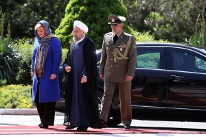استقبال رسمی دکتر روحانی از رییس جمهوری کرواسی