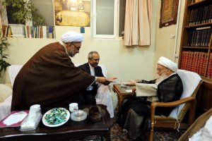 دیدار دکتر نهاوندیان با حضرت آیت الله صافی گلپایگانی
