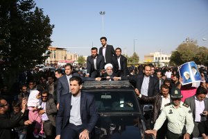 رییس جمهوری وارد شهرستان خمین شد