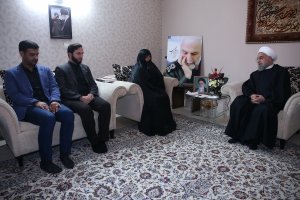 رییس جمهوری در دیدار خانواده شهید سردار سرتیپ پاسدار حسین همدانی