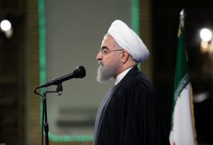 دکتر روحانی در دیدار مسئولان نظام و میهمانان کنفرانس وحدت اسلامى‌ با مقام معظم رهبری