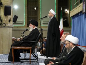 متن سخنان رییس‌ جمهوری در دیدار رهبر معظم انقلاب با جمعی از میهمانان خارجی، مسوولان و مردم
