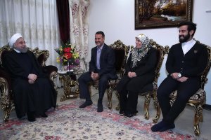 رییس جمهوری در دیدار جانباز سرافراز فرامرز فاضلی اصل