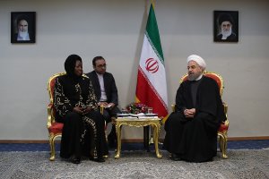 دکتر روحانی در دیدار رییس مجلس  نمایندگان اوگاندا