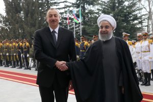 استقبال رسمی دکتر روحانی از رییس جمهوری آذربایجان