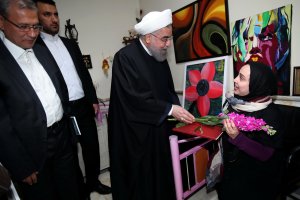  رییس جمهوری در مجتمع خدمات بهزیستی و توانبخشی شهدای هفتم تیر