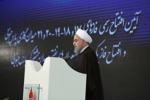 آیین افتتاح رسمی فازهای ١٧، ١٨، ١٩، ٢٠ و ٢١ میدان گازی پارس جنوبی و بهره برداری از فاز یک طرح توسعه لایه های نفتی میدان مشترک پارس جنوبی