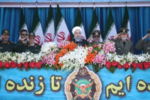 دکتر روحانی در  مراسم گرامیداشت روز ارتش جمهوری اسلامی ایران