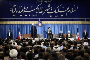 دیدار مسوولان نظام و سفرای کشورهای اسلامی با مقام معظم رهبری