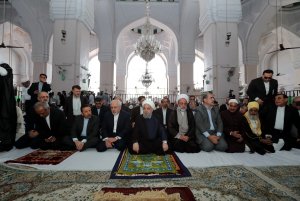 حضور دکتر روحانی در نمازجمعه حیدر آباد هند