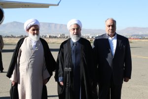 دکتر روحانی وارد کرمانشاه شد