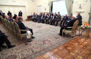 دکتر روحانی در دیدار عیدانه جمعی از وزرا،استانداران و مدیران دستگاههای اجرایی 