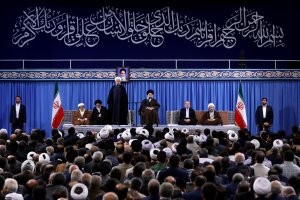 دکتر روحانی در دیدار مسئولان نظام، سفیران کشورهای اسلامی و اقشار مختلف مردم با رهبر معظم انقلاب اسلامی
