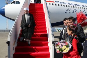 رییس جمهور وارد شهر آکتائو قزاقستان شد