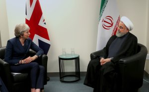 دکتر روحانی در دیدار نخست وزیر انگلیس