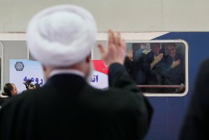 بهره برداری از راه‌آهن ارومیه با حضور دکتر روحانی