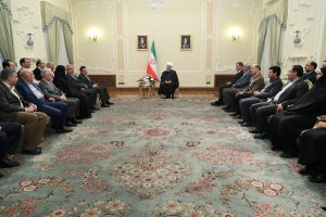 دیدار عیدانه با جمعی از وزرا، نمایندگان مجلس و مسوولان کشوری و لشکری
