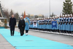 استقبال رسمی رئیس جمهور ترکیه از دکتر روحانی