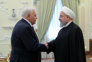 دیدار رئیس مجلس آذربایجان با رئیس جمهور