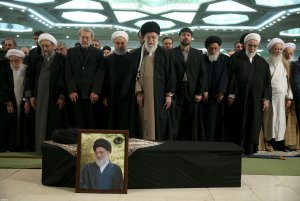 حضور دکتر روحانی و اعضای دولت در مراسم تشییع پیکر مطهر آیت الله هاشمی شاهرودی